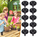 coussinets perforés protection racines pots fleurs anti moisissure utilitaires jardinage noirs