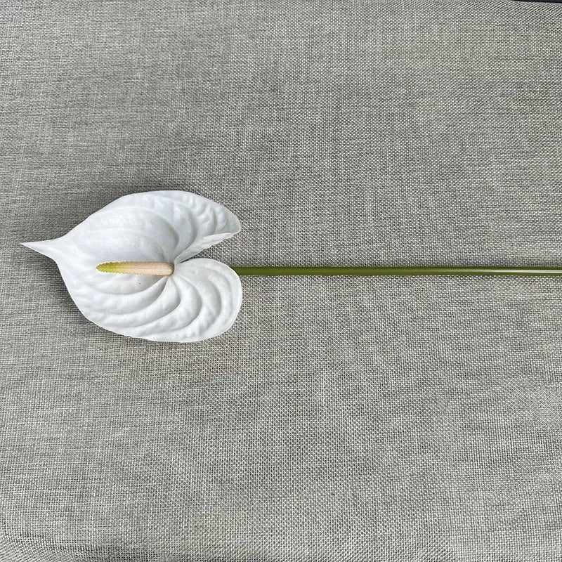 fleurs artificielles rouge vert blanc modernes intérieur décoration maison tringle fixée set pièces