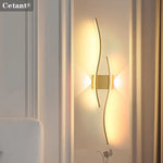 applique murale led moderne 60 80cm noir doré blanc ondulée télécommande chambre salon cuisine