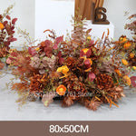 décoration événement mariage arc floral composition feuilles branches rustique automnale