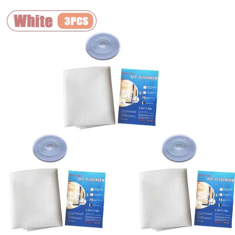filet anti moustiques adhésif gris blanc moderne fenetre polyester opacité maille reguliere