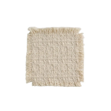 serviettes table tissu lin beige rustique franges polies clips muralsetSize40cm38cm30cm28cm12cm6cm