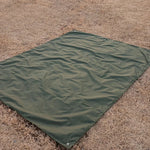 tapis sol oxford camouflage feuilles branches vert olive marron clair noir pratique résistant camping
