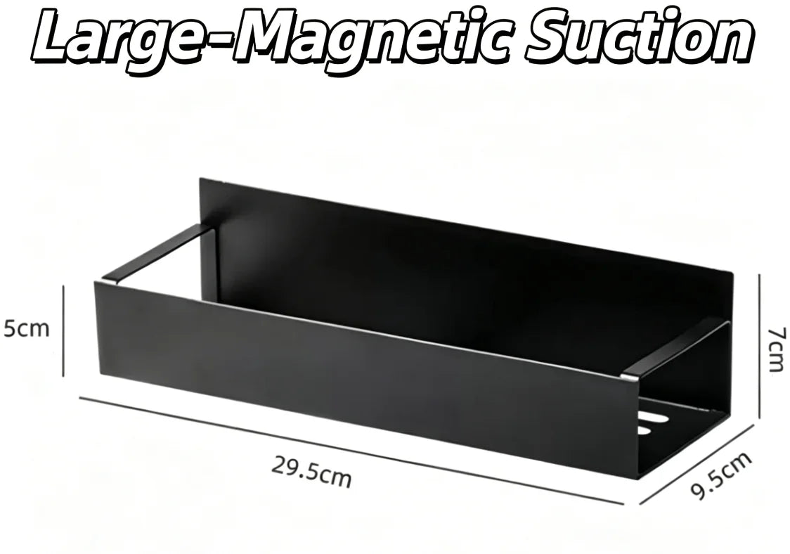 étagère murale aimantée noire réutilisable moderne petite taille grande ABS