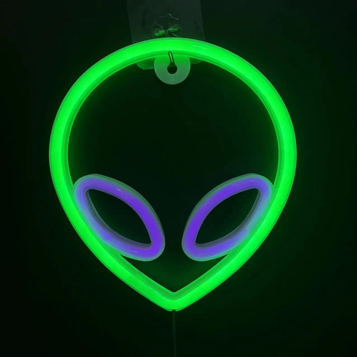 néon alien vert violet bleu rose planète saturne moderne lumineux fixations