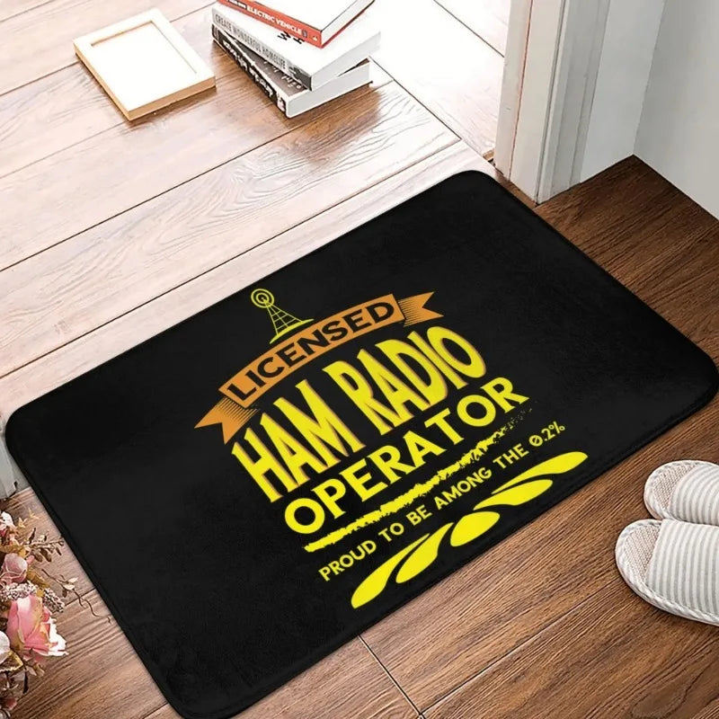 tapis noir bleu blanc antidérapant imperméable moderne graphique salon bain chambre