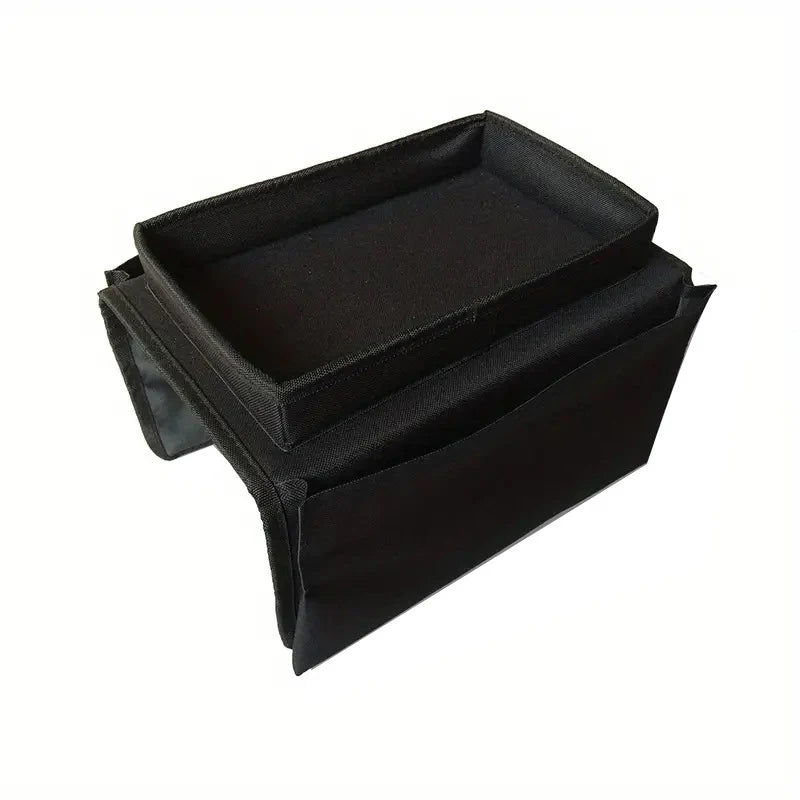 Sac rangement tissu géométrique gris adhésif accoudoir canapé moderne porte télécommande mouchoirs papier