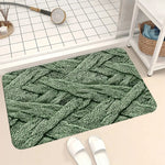 tapis texturé vert motifs géométriques moderne antidérapant polyester bain salon imperméableextérieurporte