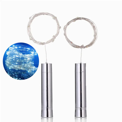 guirlande lumineuse led fil cuivre argenté décoration mariage noël fête bouteille vin intérieur