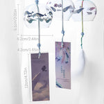 cloche vent japonaise transparente poissons floral ruban maison spa cuisine traditionnelle