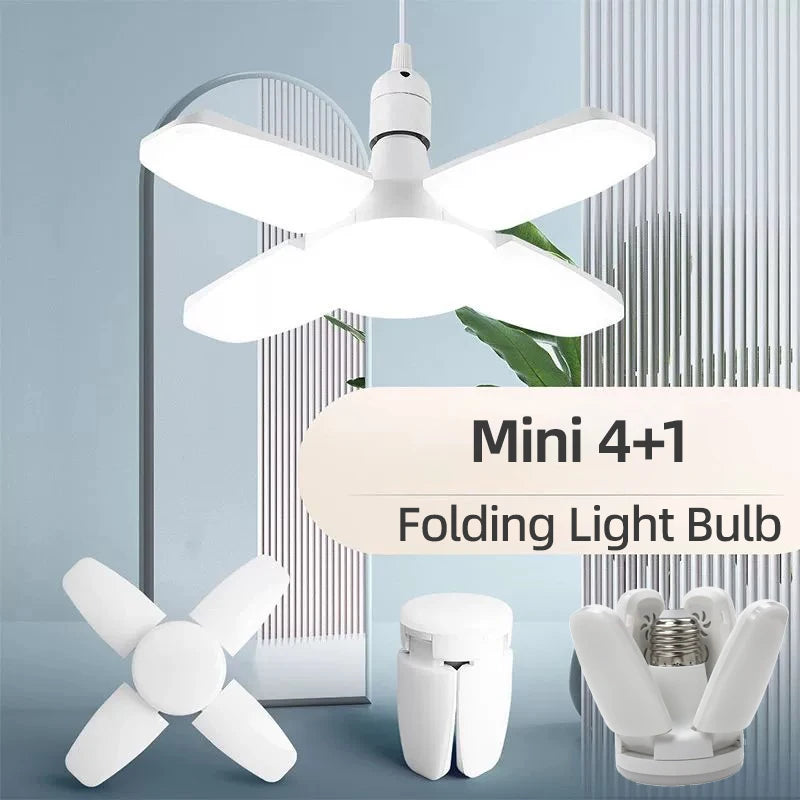 lampe pliable blanc fixation moderne minimaliste e27 led 6500k chambre entrepôt garage
