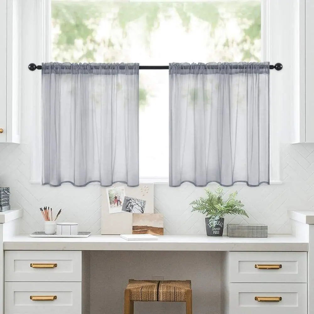 rideau moderne gris blanc plissé polyester fenêtre chambre hôtelôtel minimaliste