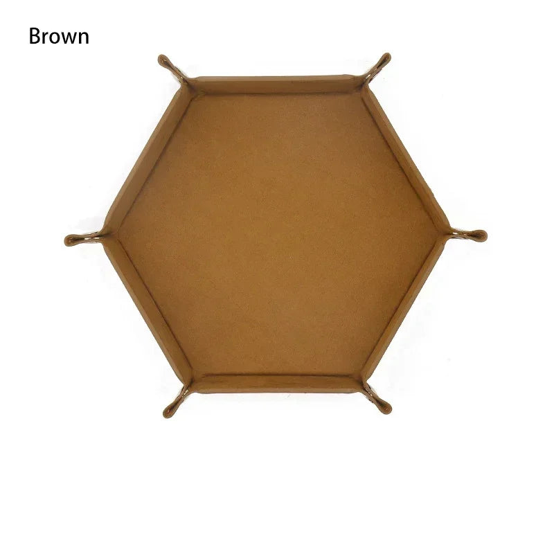 plateau jeu pliable moderne velours doux dés clips métalliques marron bleu marine rouge vert