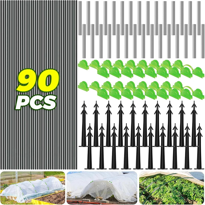 tunnels culture mini serres protection plantes structure métal tissu translucide tomates laitues jardin rustique