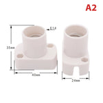 ampoule douille base e12 e14 e17 support blanc doré lisse opaque industriel