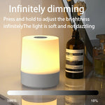 lampe chevet tactile usb rechargeable trois couleurs télécommande led moderne chambre veilleuse