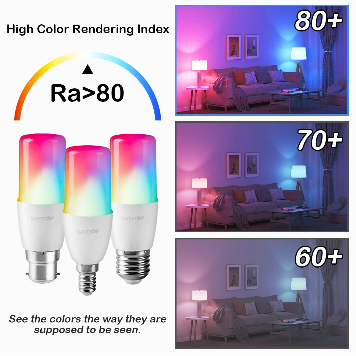 ampoule led rgb multicolore télécommande effet dynamique moderne lumiere variable 16 couleurs