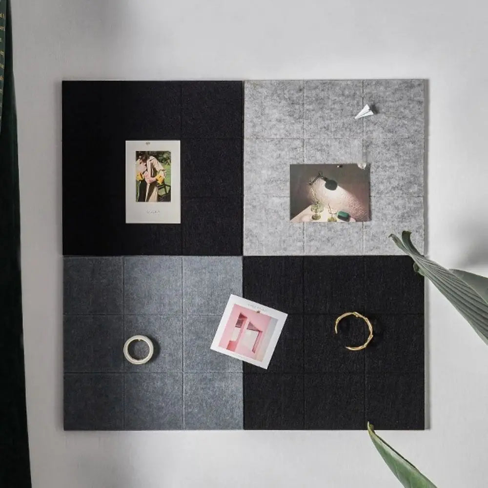 tableau rangement moderne adhésif photos clips porte clés horloge livre tasse bouteille plante lampe