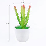 petite plante artificielle aloes pot blanc décoration moderne fleurs fausses vertes