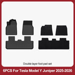 tapis sol voiture tesla model noir rayures horizontales moderne résistants lusure 10pcs sets