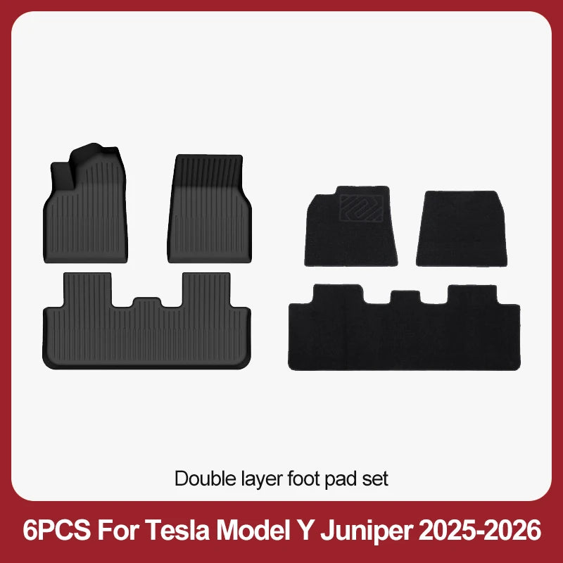 tapis sol voiture tesla model noir rayures horizontales moderne résistants lusure 10pcs sets