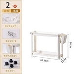 étagère mobile roulettes blanc moderne plateaux lisses suspendus porte chariot multifonctionnelle adjustable almacenamiento
