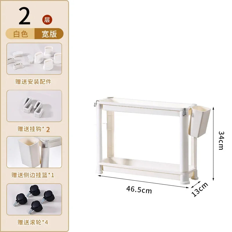 étagère mobile roulettes blanc moderne plateaux lisses suspendus porte chariot multifonctionnelle adjustable almacenamiento