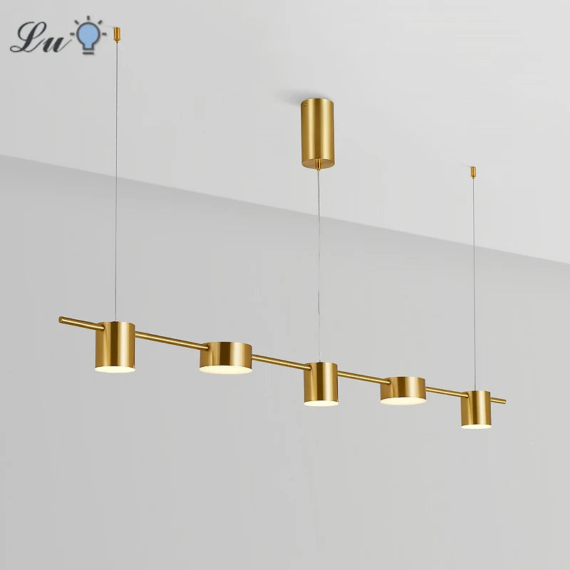 lampe suspendue moderne or câble ajustable flux lumineux 2000 82000 led certification rohs cem