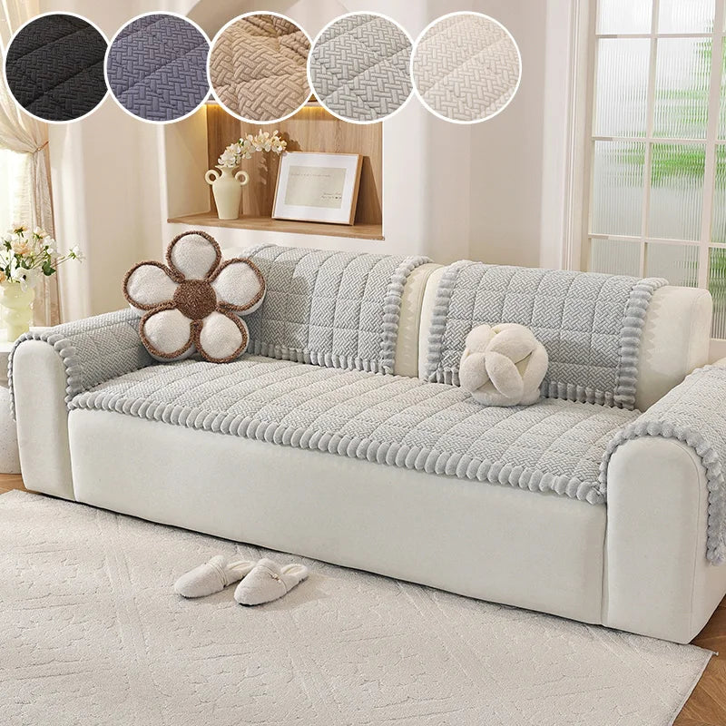 coussin canapé moderne gris noir tissu motifs géométriques antidérapant contemporain