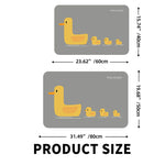 tapis bain animaux canards gris jaune beige diatom respectueux environnement opacité simple coloré 40x60