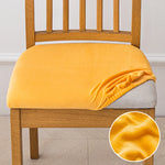 housse chaise extensible velours uni fauteuil cuisine salon moderne lavable