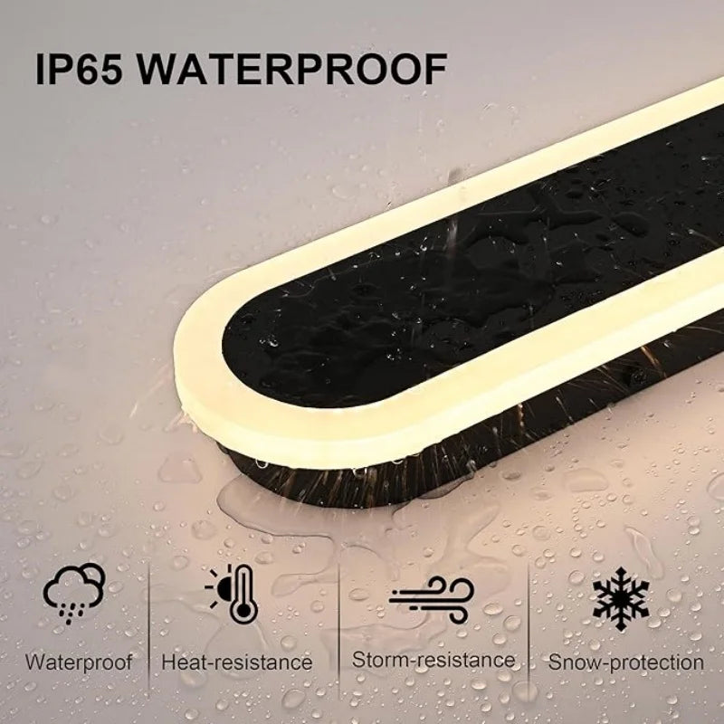lampe led moderne extérieure ip65 rgb noir blanc télécommande