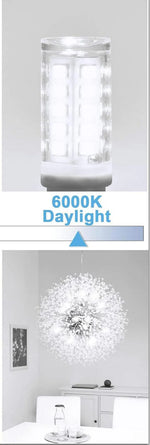 Ampoule LED G9 18W blanc chaud 3000K carrés dorés moderne 50000h