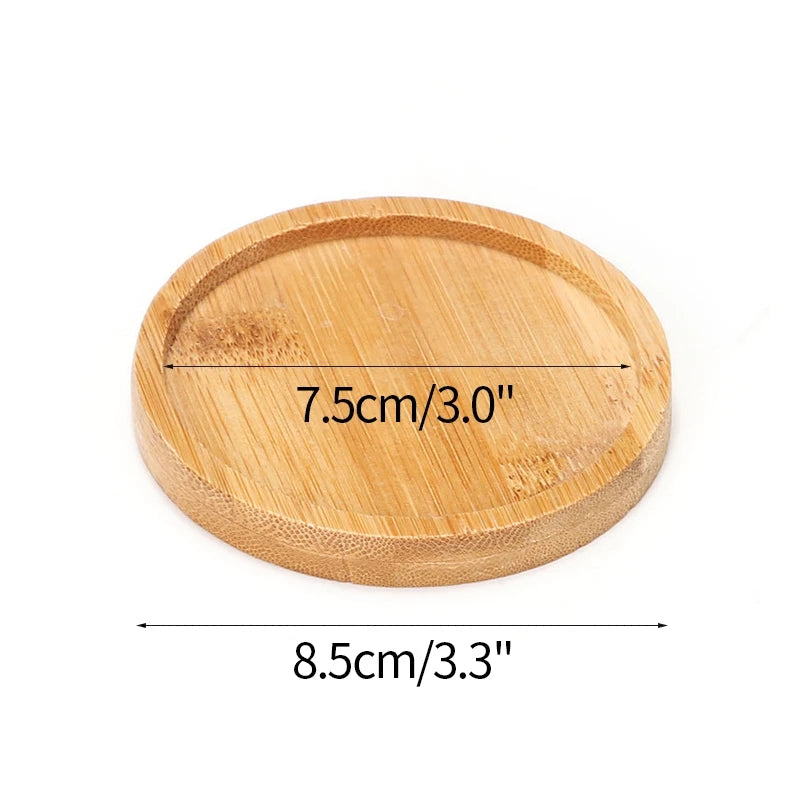 assiettes support plantes bois naturel moderne rustique motifs plantes blanc