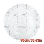 serviette table brodée florale moderne or blanc élégante noël maison fête