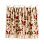 tablier cuisine noël motifs sapins étoiles boules poinsettia vintage opacité rubans fixations festive rustic