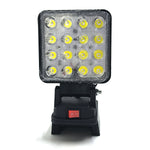 lampe travail led portable rechargeable clips usb rotative étanche moderne noire aluminium