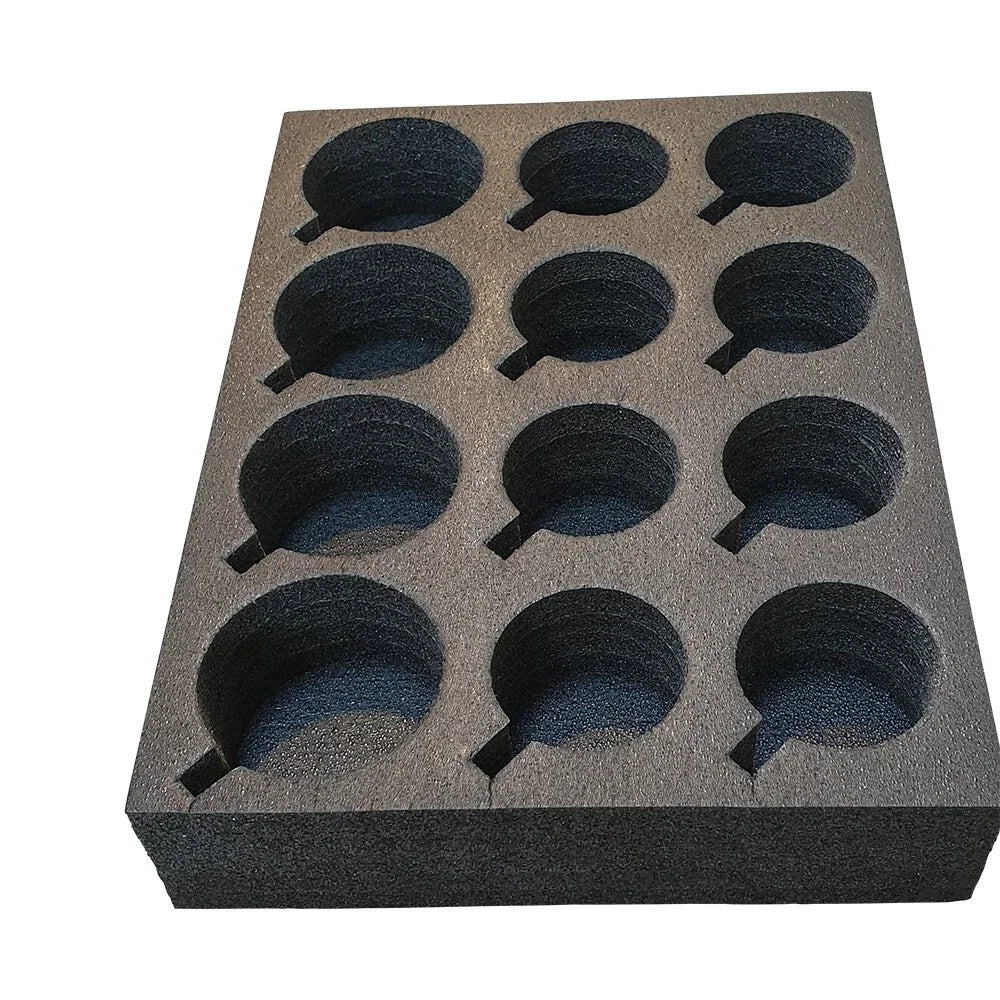 support gobelets mousse alvéolée plateau verres tasses bouteilles caravane camping rangement multifonction noir transparent