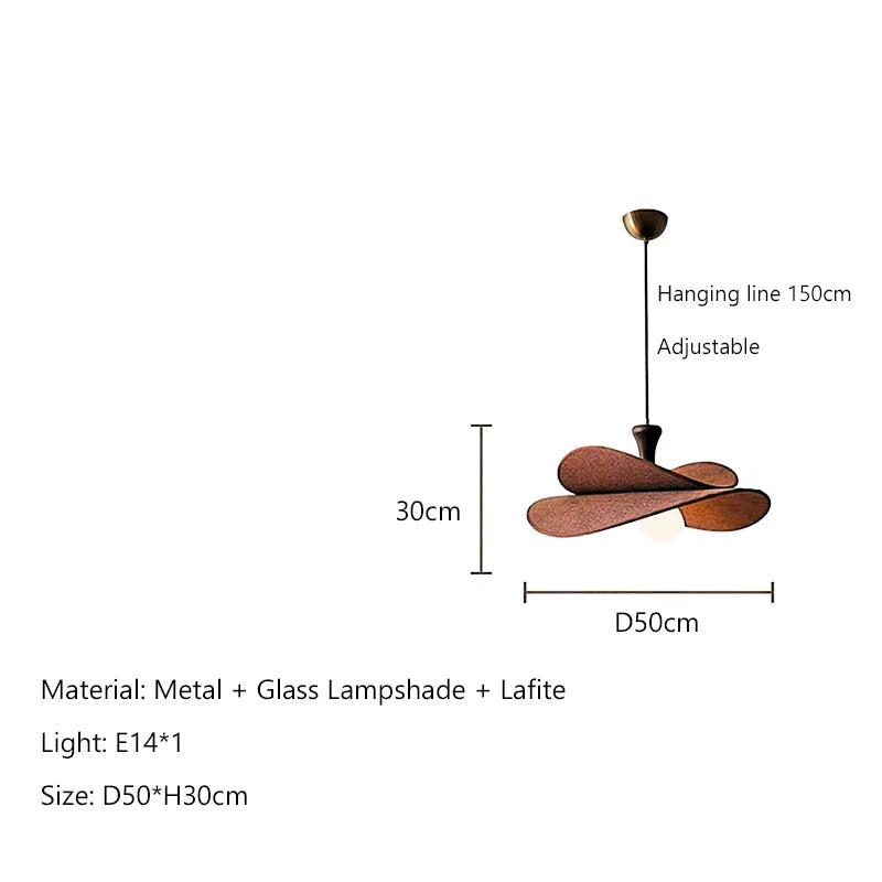 Suspension lumineuse moderne décoration bois abat jour rond globes blancs câble marron doré vintage