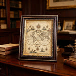 cadres photo acrylique mdf ornementés baroque vintage marron foncé table mur