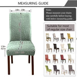 housses chaise moderne vert pastel feuilles adhésif machine lavable 35 48cm