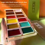 boîtes rangement transparentes modernes compartimentées couleurs peinture figurines ongles cosmétiques bijoux strass pratiques