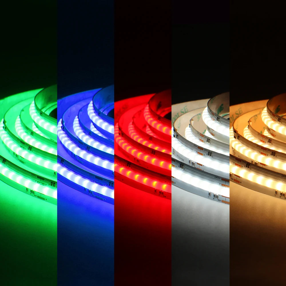 ruban led rgbccw 24v adhésif moderne connecteurs câbles vert bleu rouge blanc jaune