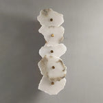 applique murale led marbre naturel moderne minimaliste fixee mur blanc gris