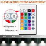 ampoule led e27 gu10 e14 mr16 rgbw blanc transparent moderne télécommande 24touches 20000h