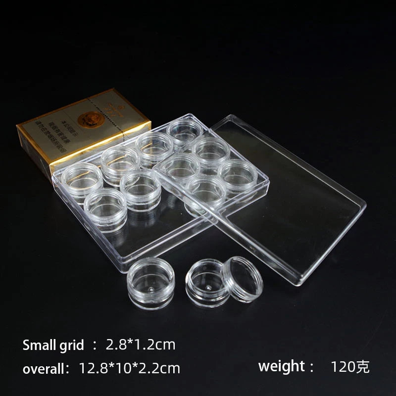 boîtes rangement bijoux transparentes modernes réutilisables pliables compartimentées petites artisanat objets