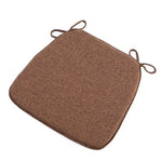 coussin chaise mousse mémoire forme carrée toile lin moderne ruban fixation coloris variés