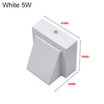 applique murale led moderne ip65 85v 265v noir blanc contemporaine surface mounted vis cable