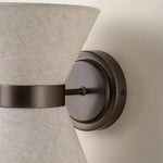 applique murale moderne tissu finement tissé marron foncé éclairage quotidien cuisine salle manger