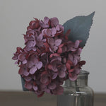 Décoration intérieure bouquet hortensia artificiels soie rose blanc vert classique mariage anniversaire chambre